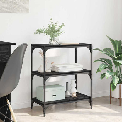 Armadio per Libri Rovere nero 60 x 33 x 70,5 cm