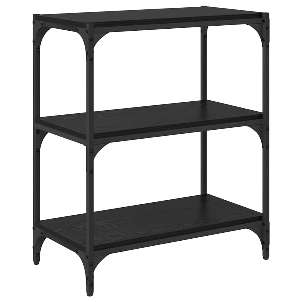 Armadio per Libri Rovere nero 60 x 33 x 70,5 cm
