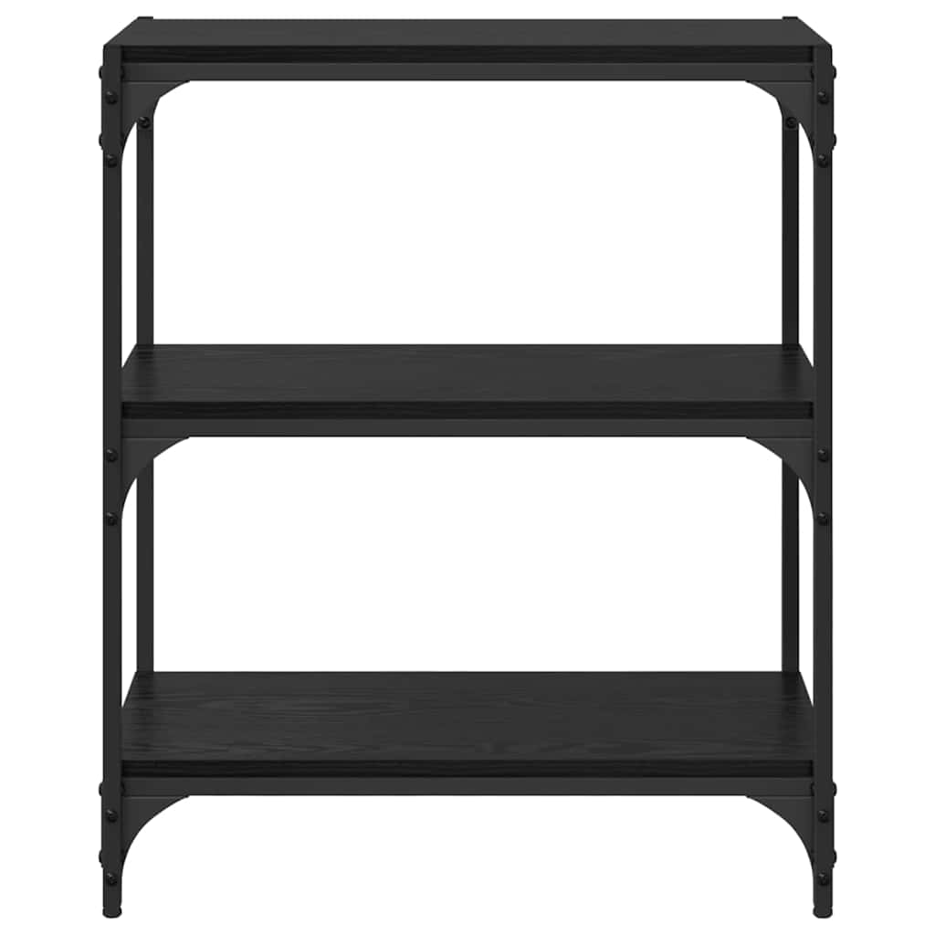 Armadio per Libri Rovere nero 60 x 33 x 70,5 cm