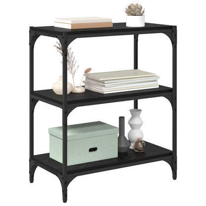 Armadio per Libri Rovere nero 60 x 33 x 70,5 cm