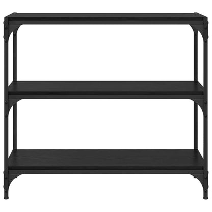 Armadio per Libri Rovere Nero 80 x 33 x 70,5 cm