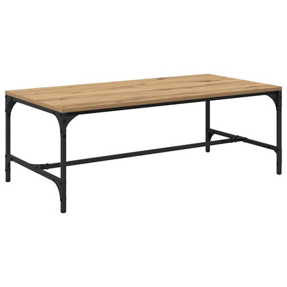 Tavolino da salotto Rovere artigianale 100 x 50 x 35 cm