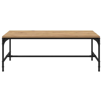 Tavolino da salotto Rovere artigianale 100 x 50 x 35 cm