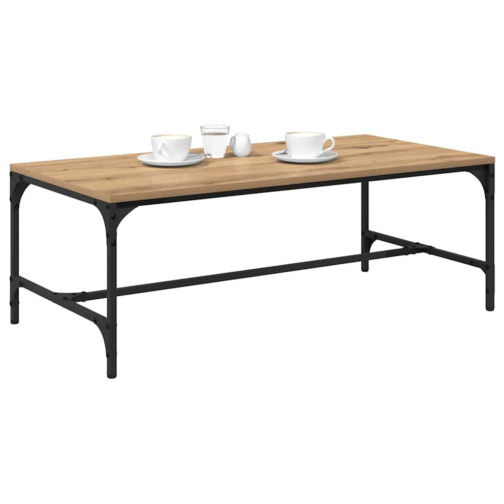 Tavolino da salotto Rovere artigianale 100 x 50 x 35 cm