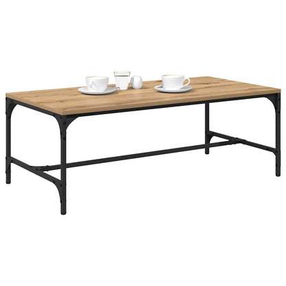 Tavolino da salotto Rovere artigianale 100 x 50 x 35 cm