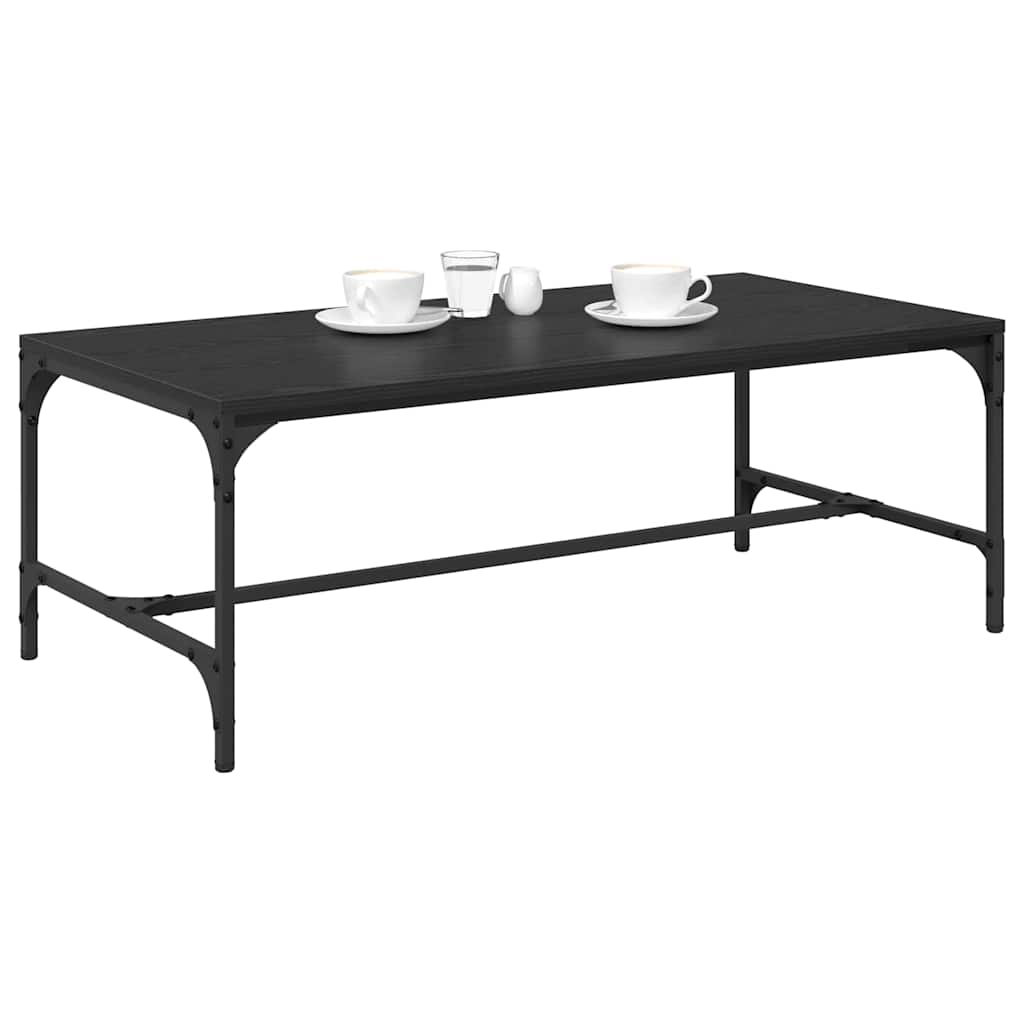 Tavolino da salotto Rovere Nero 100 x 50 x 35 cm