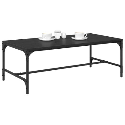 Tavolino da salotto Rovere Nero 100 x 50 x 35 cm