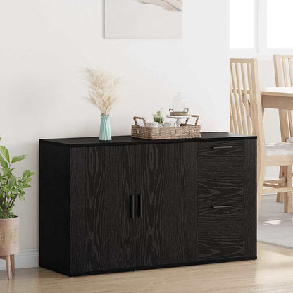 con cassetto Rovere nero 100 x 33 x 59.5 cm Legno multistrato