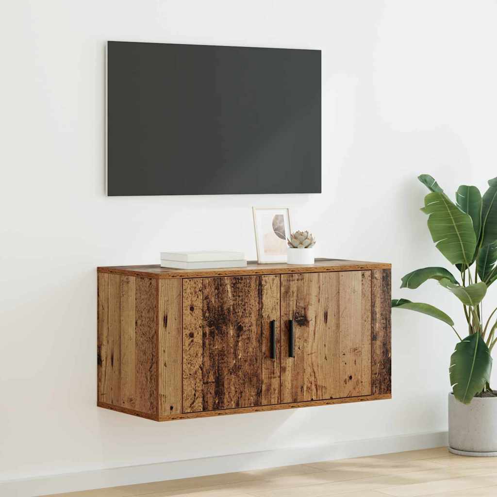 Mobile TV da parete Legno vecchio 80 x 34,5 x 40 cm
