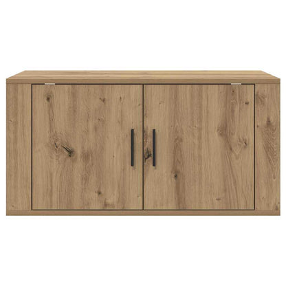 Mobile TV da parete rovere artigianale 80 x 34,5 x 40 cm