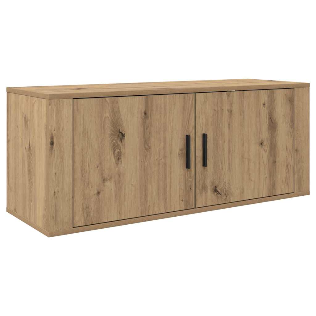 Mobile TV da parete Rovere artigianale 100 x 34,5 x 40 cm