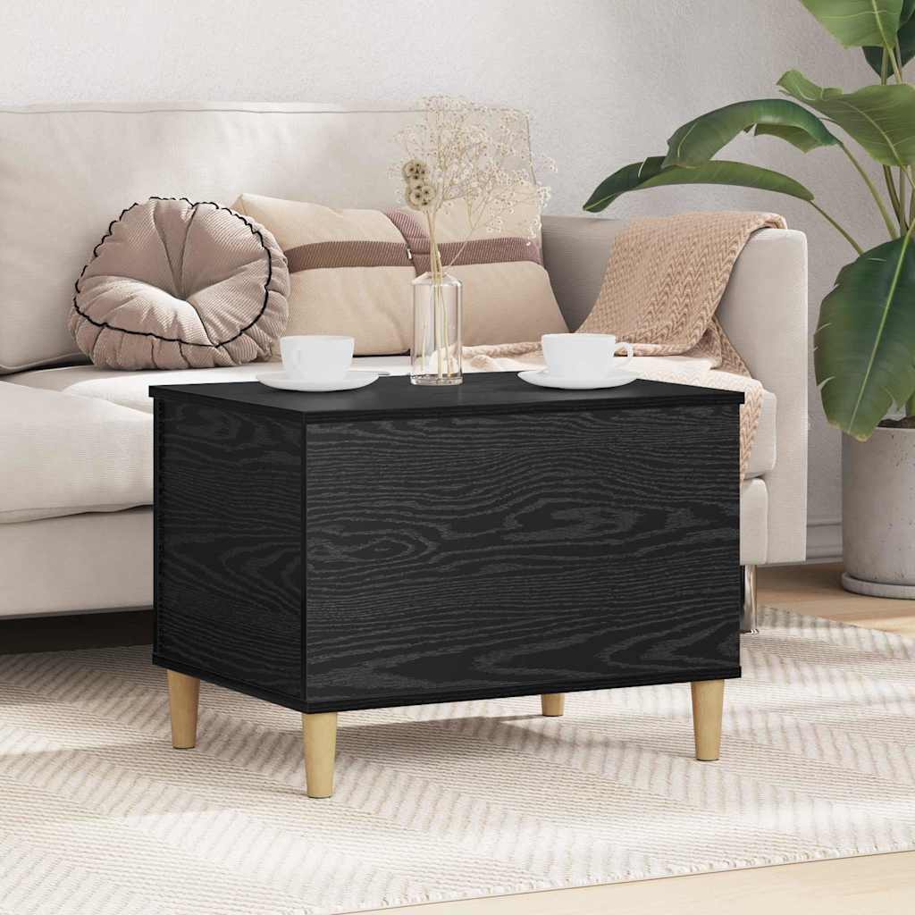Armadio da Notte Rovere Nero 60 x 44,5 x 45 cm