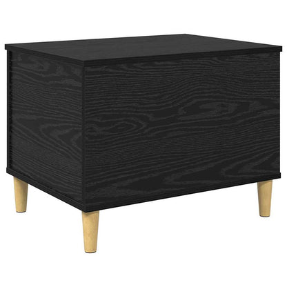 Armadio da Notte Rovere Nero 60 x 44,5 x 45 cm