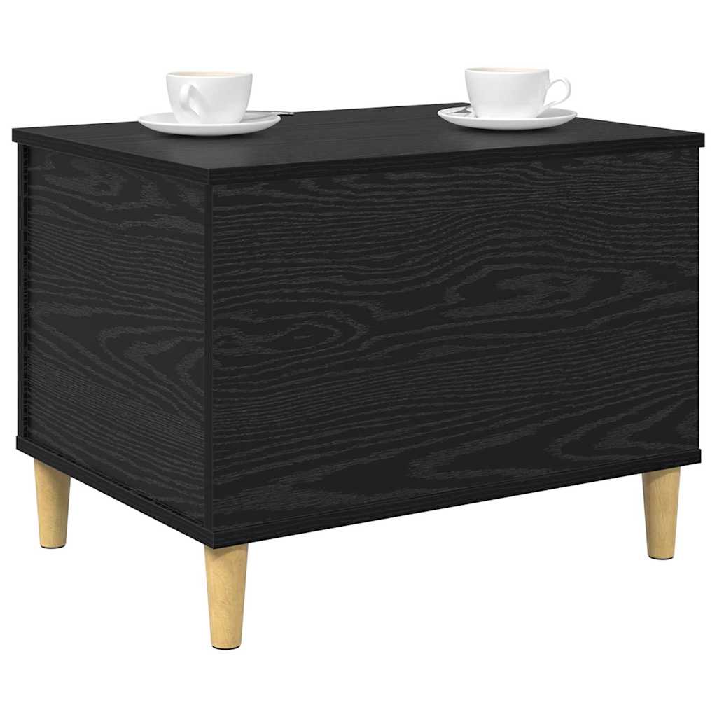 Armadio da Notte Rovere Nero 60 x 44,5 x 45 cm