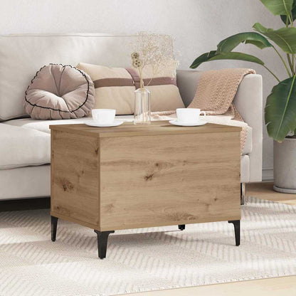Tavolino da salotto Rovere artigianale 60 x 44,5 x 45 cm