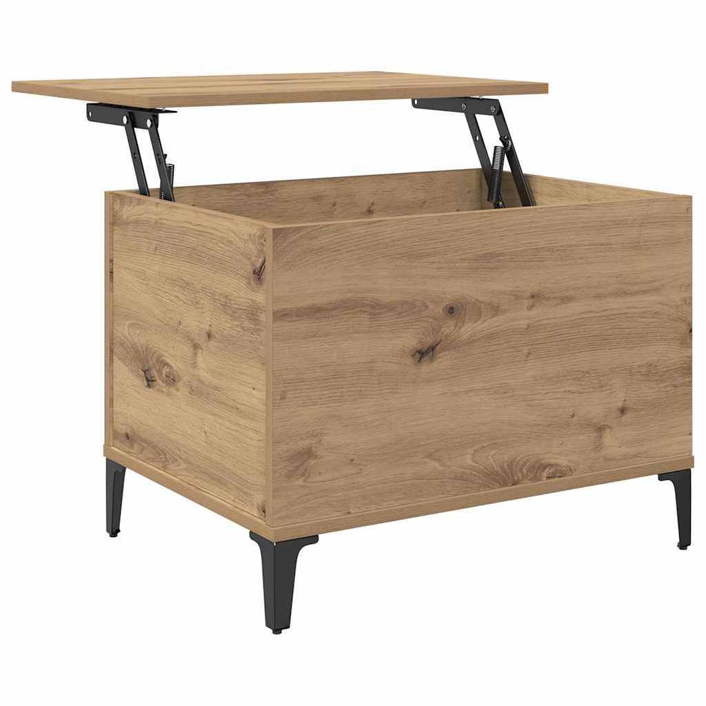 Tavolino da salotto Rovere artigianale 60 x 44,5 x 45 cm