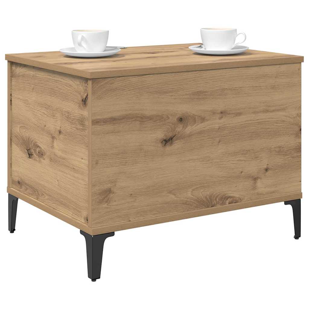 Tavolino da salotto Rovere artigianale 60 x 44,5 x 45 cm