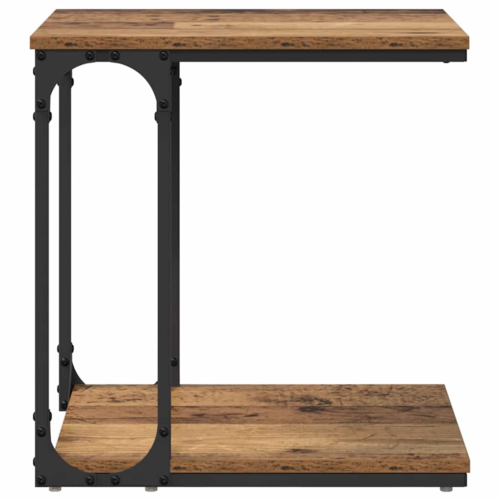 Tavolo laterale Legno vecchio 50 x 35 x 52 cm Legno multistrato