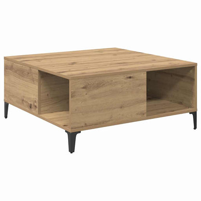 Tavolino da salotto Rovere artigianale 80 x 80 x 36,5 cm