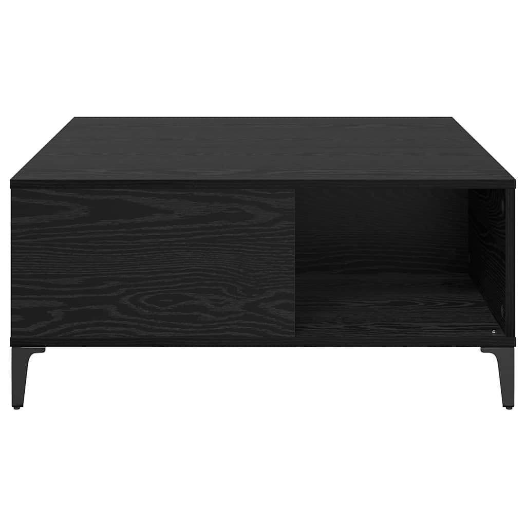 Tavolino da salotto Rovere Nero 80 x 80 x 36,5 cm