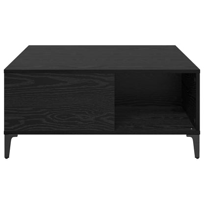 Tavolino da salotto Rovere Nero 80 x 80 x 36,5 cm