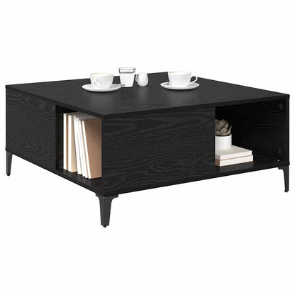 Tavolino da salotto Rovere Nero 80 x 80 x 36,5 cm