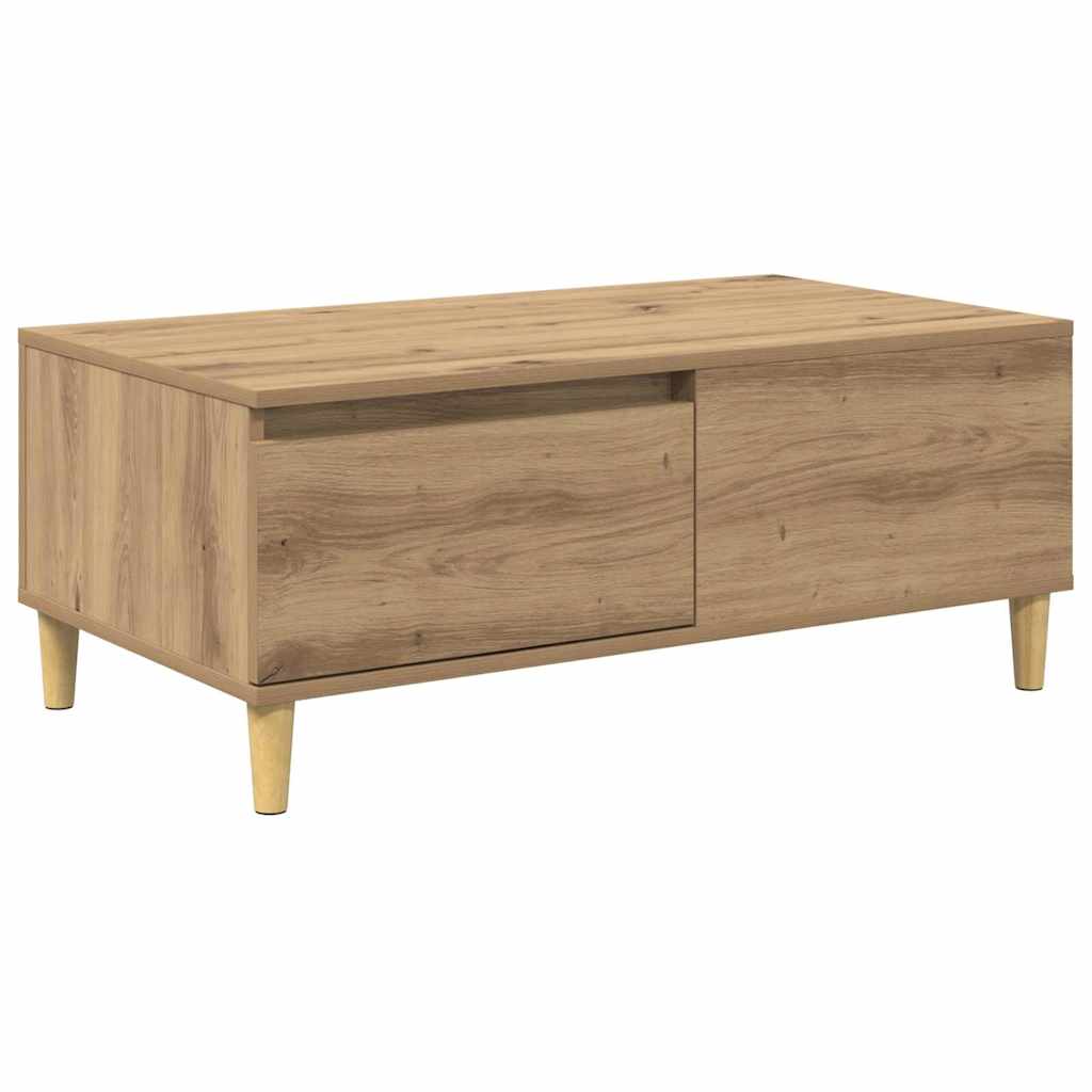 Tavolino da salotto Rovere artigianale 90 x 50 x 35 cm