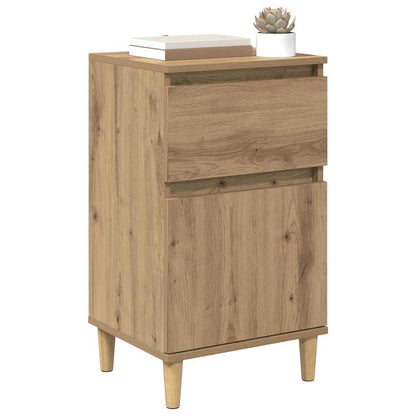 Armadio da Notte 2 pcs Rovere artigianale 40 x 35 x 70 cm