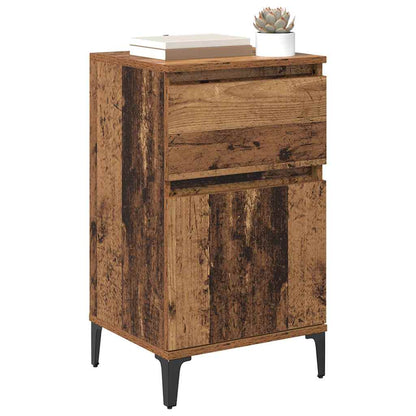 Armadio da Notte con cassetto Legno vecchio 40 x 35 x 70 cm