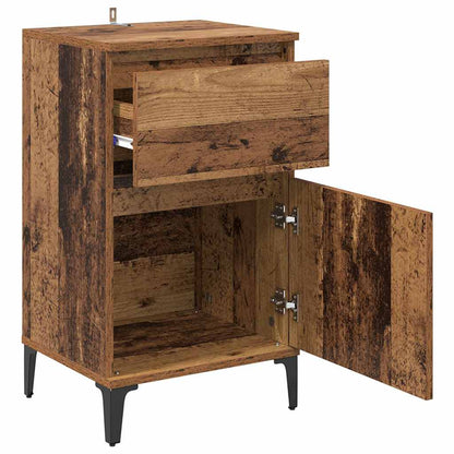 Armadio da Notte 2 pcs Legno vecchio 40 x 35 x 70 cm