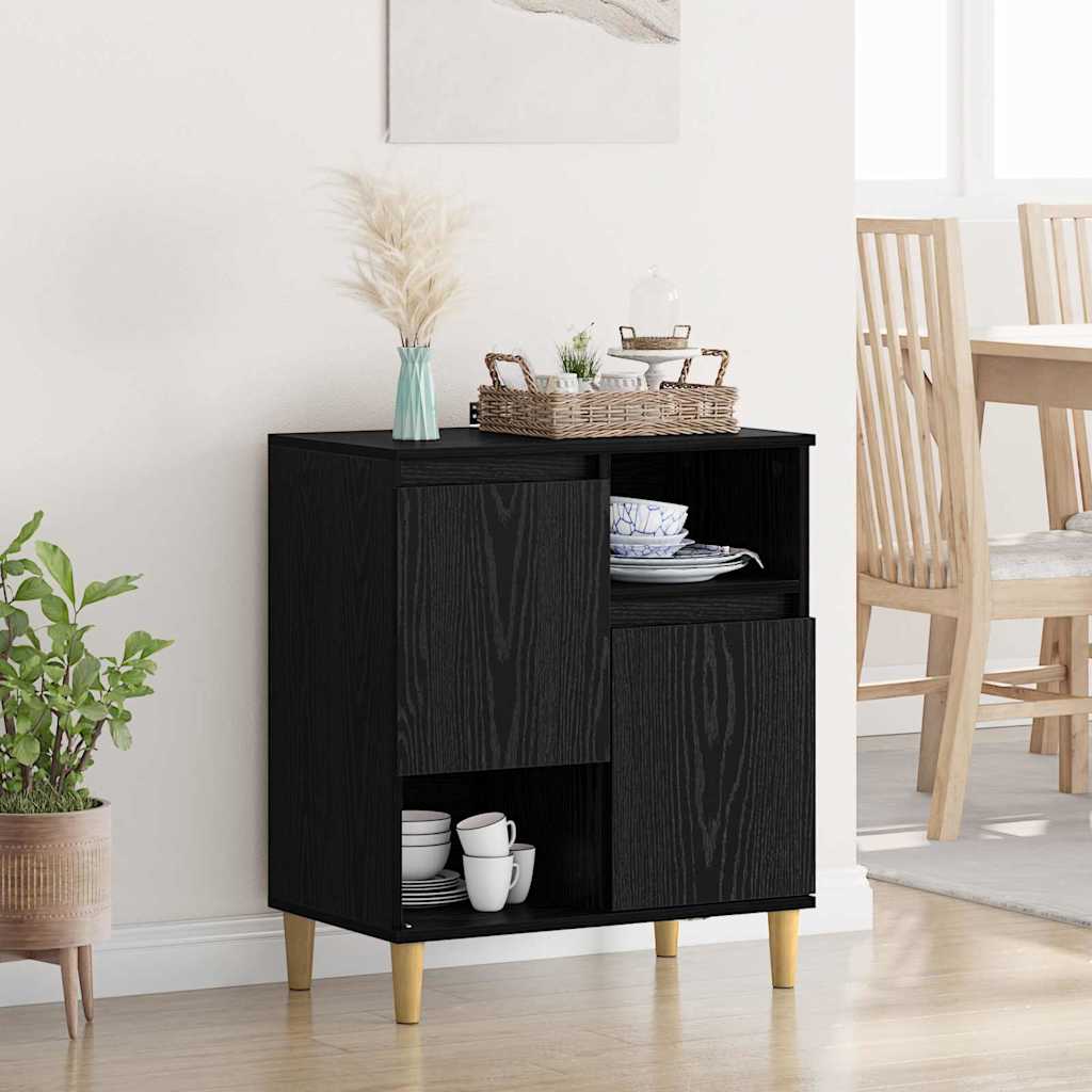 Credenza Rovere nero 35 x 60 x 70 cm Legno multistrato