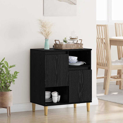 Credenza Rovere nero 35 x 60 x 70 cm Legno multistrato