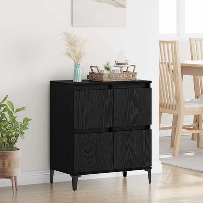 Credenza Rovere Nero 60 x 35 x 70 cm
