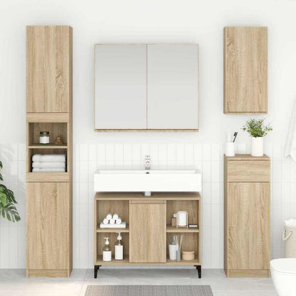 Armadio sottolavello con porta Rovere Sonoma 80 x 33 x 60 cm