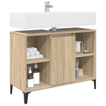 Armadio sottolavello con porta Rovere Sonoma 80 x 33 x 60 cm