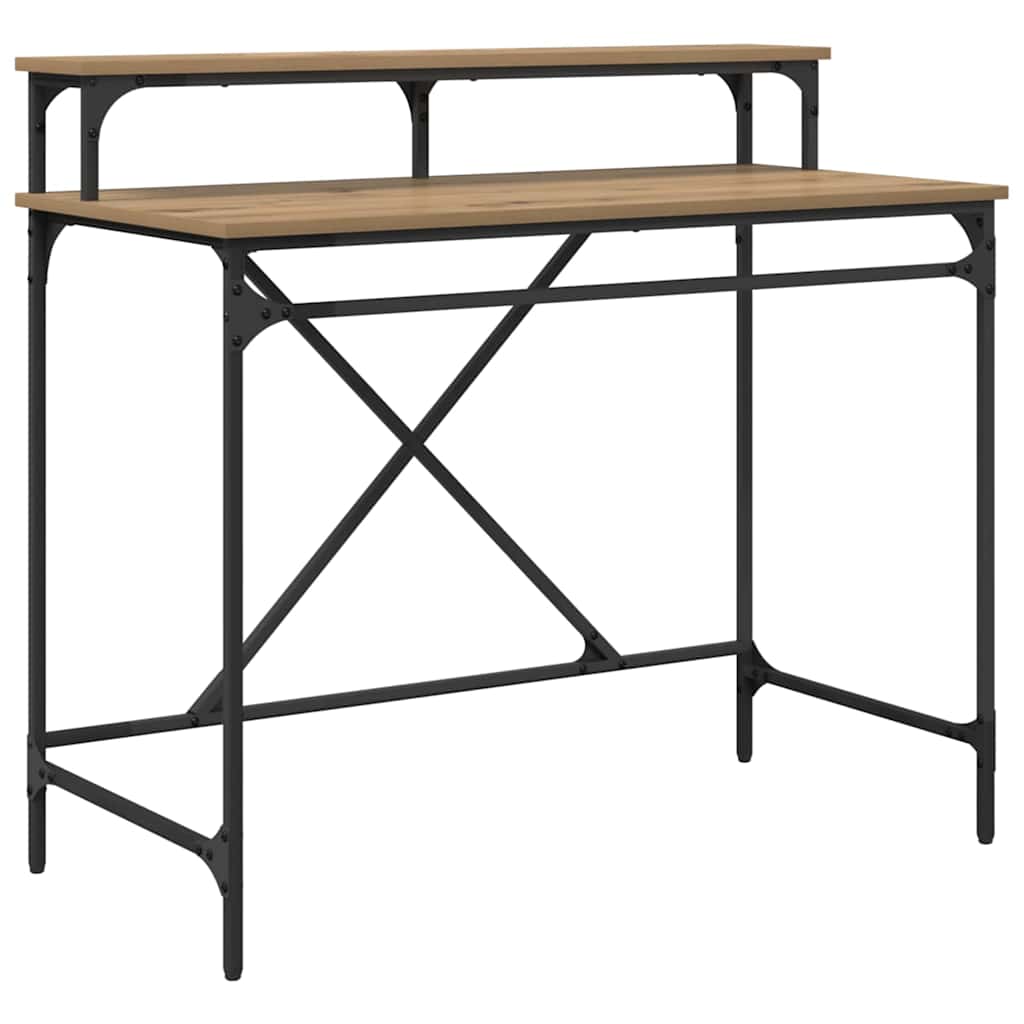 Scrivania Rovere artigianale 100 x 50 x 90 cm Legno multistrato