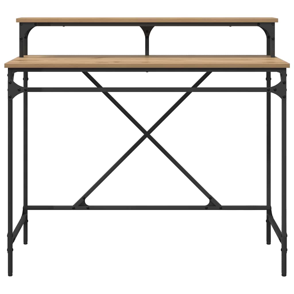 Scrivania Rovere artigianale 100 x 50 x 90 cm Legno multistrato