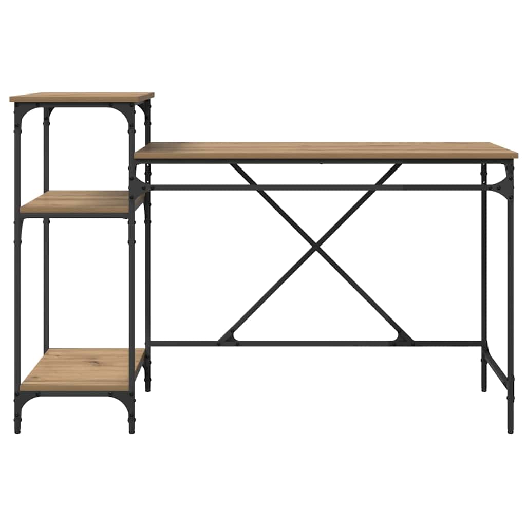 Scrivania Rovere artigianale 135 x 50 x 90 cm Legno multistrato