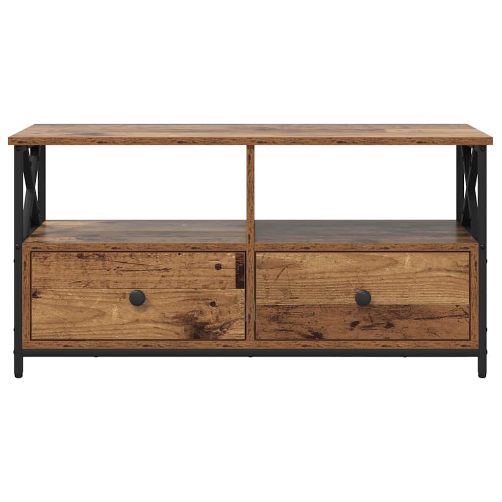 Mobile TV con cassetto Legno vecchio 90 x 33 x 45 cm