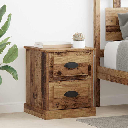 Armadio da Notte con cassetto Legno vecchio 39 x 39 x 47.5 cm