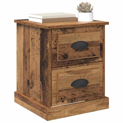 Armadio da Notte 2 pcs Legno vecchio 39 x 39 x 47.5 cm