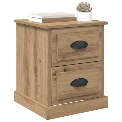 Armadio da Notte 2 pcs Rovere artigianale 39 x 39 x 47.5 cm