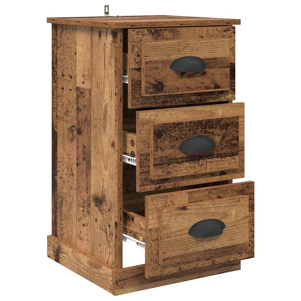 Armadio da Notte con cassetto Legno vecchio 39 x 39 x 67,5 cm