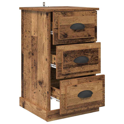 Armadio da Notte con cassetto Legno vecchio 39 x 39 x 67,5 cm