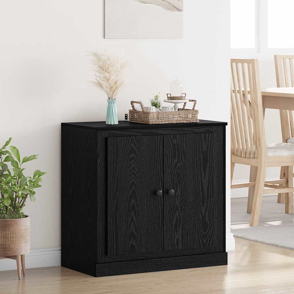 Credenza Rovere Nero 70 x 35,5 x 67,5 cm Legno multistrato