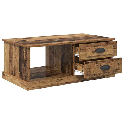 Tavolino da salotto con cassetto Legno vecchio 90 x 50 x 35 cm