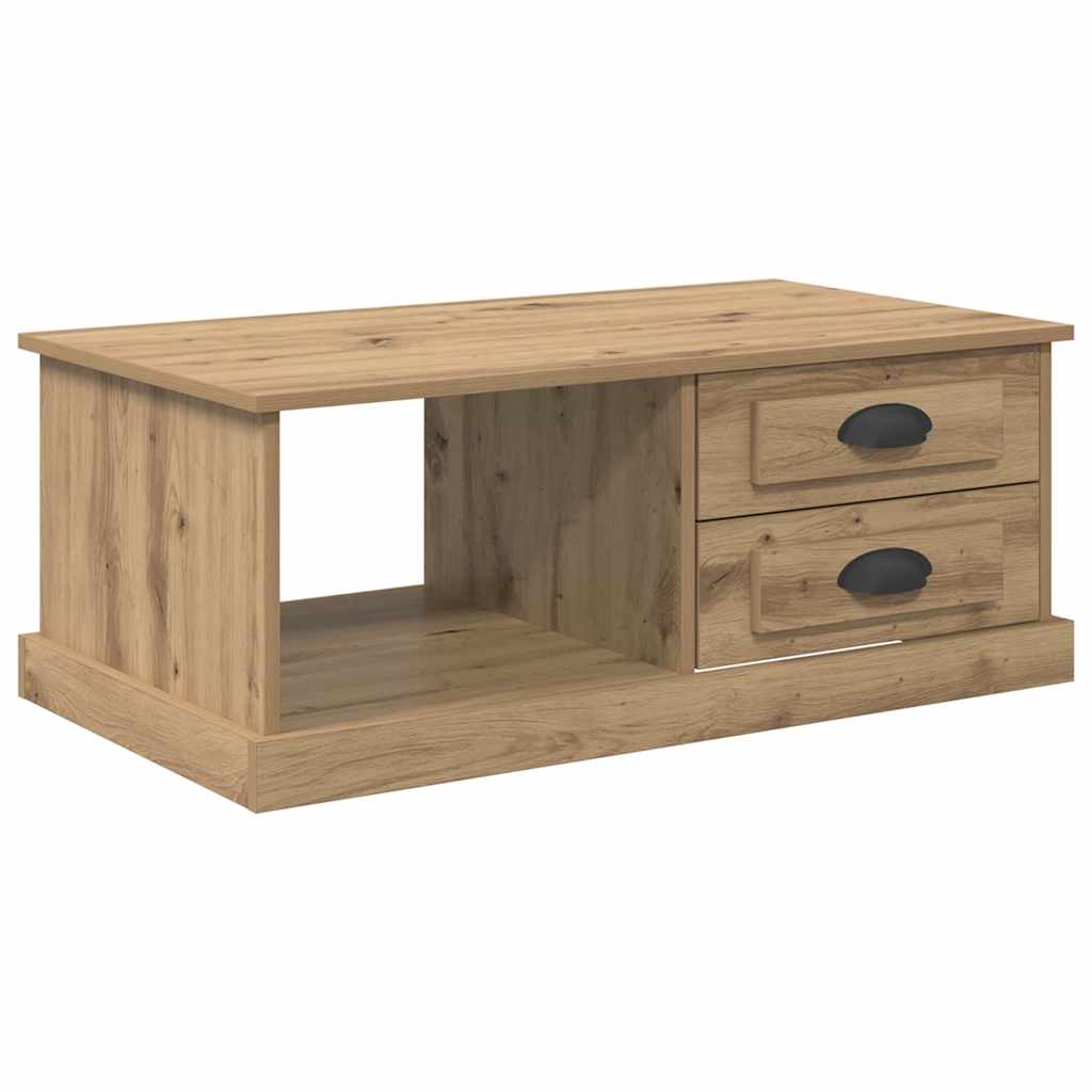 Tavolino da salotto Rovere artigianale 90 x 50 x 35 cm