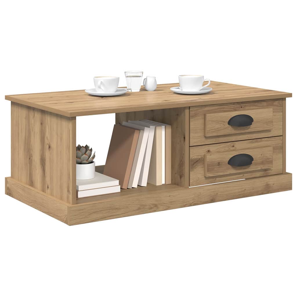 Tavolino da salotto Rovere artigianale 90 x 50 x 35 cm