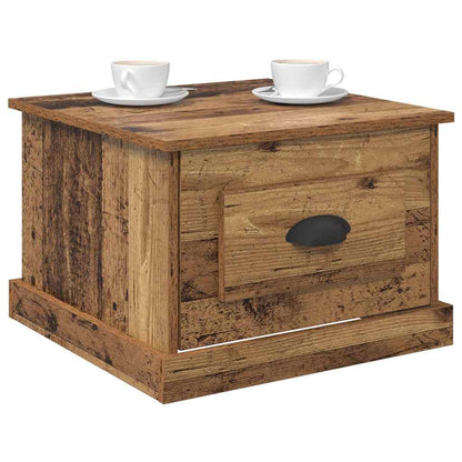 Tavolino da salotto con cassetto Legno vecchio 50 x 50 x 35 cm