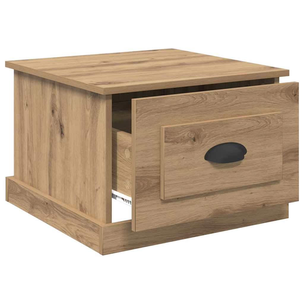 Tavolino da salotto Rovere artigianale 50 x 50 x 35 cm